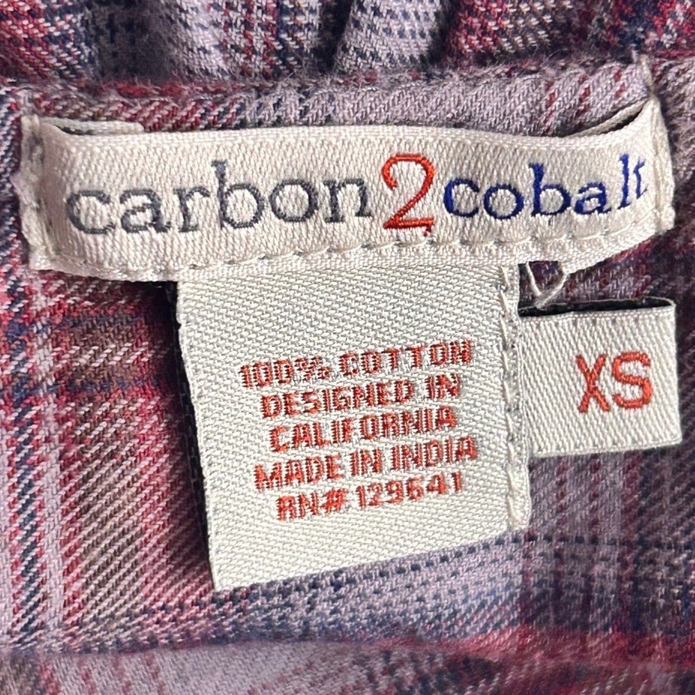 Carbon 2 Cobalt Button Up Top Gray XS - Picture 8 of 14